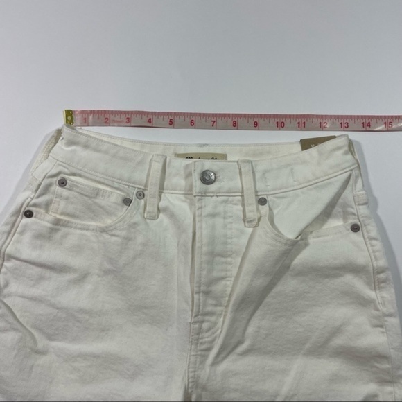 New Madewell Tall Curvy Perfect Vintage Jean Tile White 26T - Picture 11 of 11